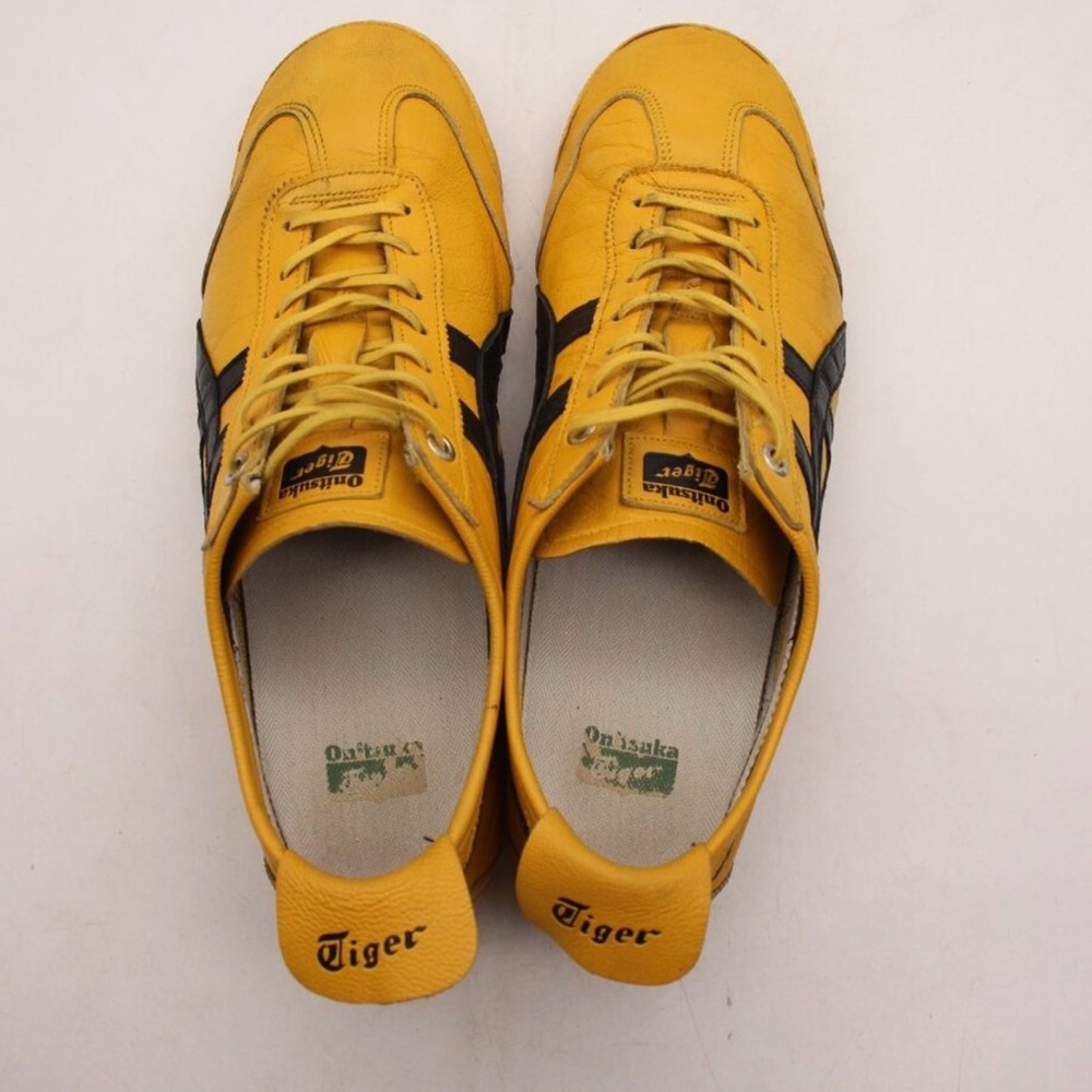 Onitsuka Tiger by Asics Men's Yellow and Black Sneakers - Picture 4 of 7